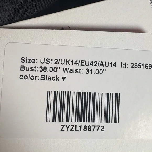 JJ’s House Black Formal Maxi Dress Size 12 NWT Adjustable Straps - Picture 12 of 16